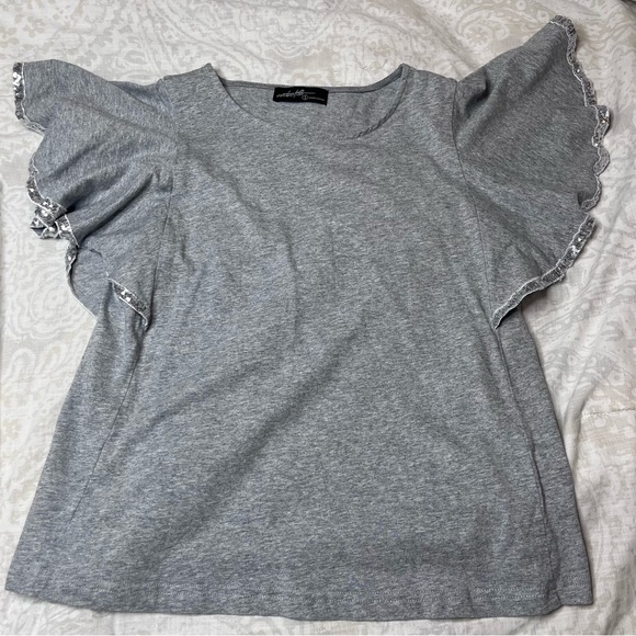 Flutter sleeve blouse - Picture 1 of 5